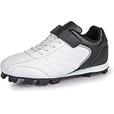 Sooneeya Kids Baseball Cleats - Youth Rubber Molded Softball Cleat - Boys Girls Low Top Athletic Shoes