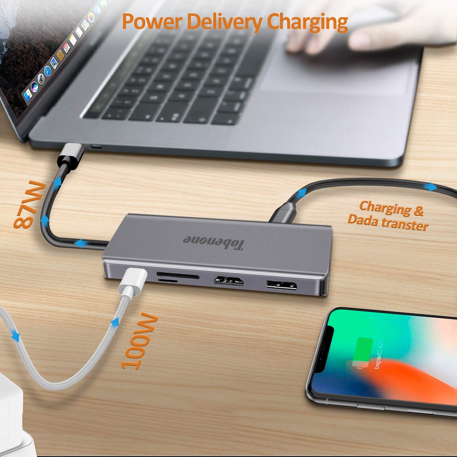 USB C Dual Monitor Docking Station for Laptop, 13-in-1 USB C Hub Adapter with HDMI DisplayPort VGA, 2 USB, USB C Charging and 3.5mm Audio, USB C Docking Station Compatible for USB C Windows Laptops: Computers & Accessories
