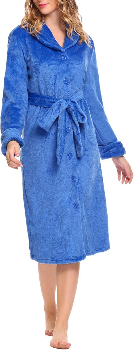 bademantel damen knielang