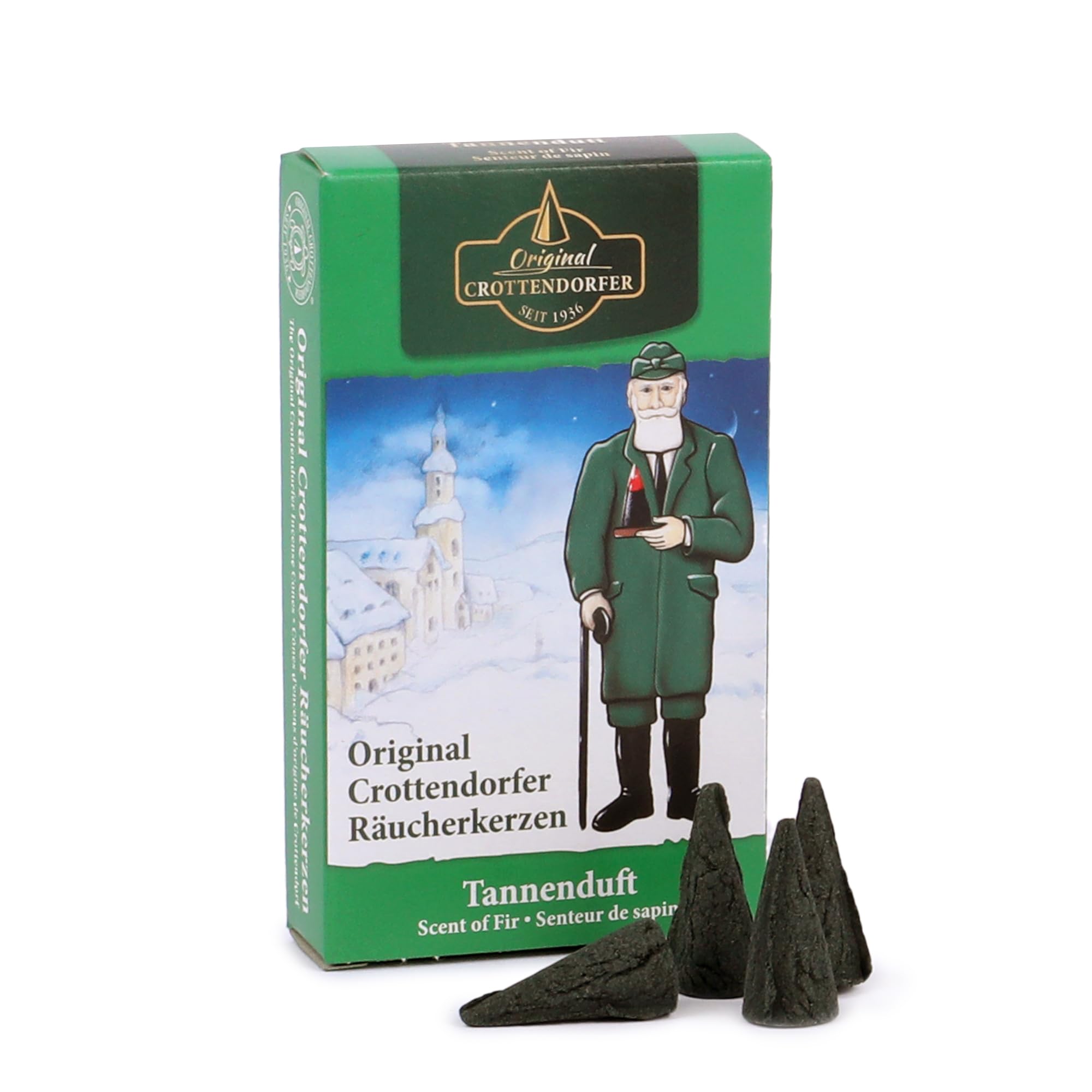 Crottendorfer incense candles, winter fragrance, Tannenduft
