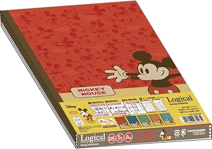Amazon ナカバヤシ ロジカルーノート B5 A罫 5冊パック ミッキーマウス ファニーポーズシリーズ 文房具 オフィス用品 文房具 オフィス用品