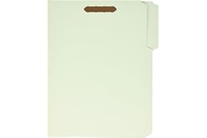 Pendaflex Pressboard Fastener Folders, 2 Fasteners, Letter Size, Light Green, 1" Expansion, 1/3-Cut in Left, Right, Center Positions, 25 Per Box (17178EE)