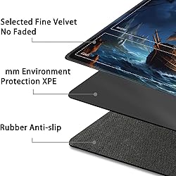 JVGFYNKL for TCG Playmat, Playmat with Zones, 24x14