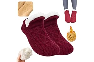 Snowsof Warm Fuzzy Winter Socks for Women - Warm Thick Socks, Thermal Snow Socks for Cold Weather