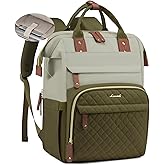 LOVEVOOK Laptop Backpack for Women, 15.6'' Waterproof Nurse Bag Teacher Work Backpack Purse for Women, Travel Computer Backpack for College Office Business Ladies