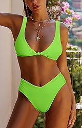 geluboao Two Piece High Cut Bathing Suits for Women