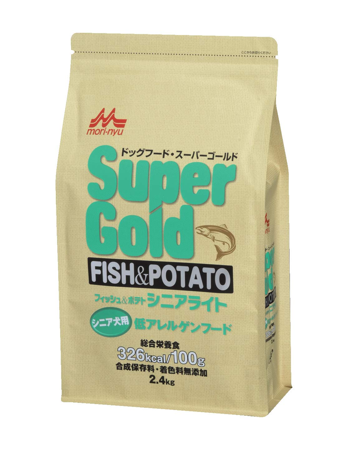 スーパーゴールド フィッシュアンドポテト シニアライト 犬用 2.4kg商品画像