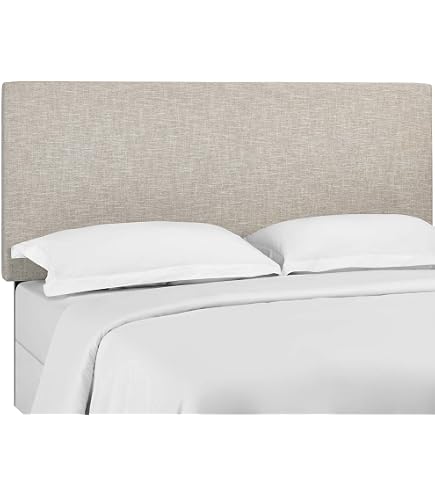 Modway Athena King/California King Headboard - Light Gray Performance Velvet, Wave Design, Height Adjustable