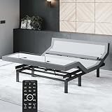Sven & Son Bliss Adjustable Bed Base Frame Only, Head and Foot Lift, Lumbar Support, Head-Pillow-Tilt, Massage, Under-Bed Lights, USB, Memory Positions, Zero Gravity - Queen