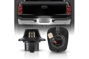 Gempro LED License Plate Light for Dodge Dakota 1997-2011 Pickup Rear Tag Light 2Pcs, 6000K White