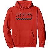 Aries Zodiac Retro Horoscope Sign Pullover Hoodie