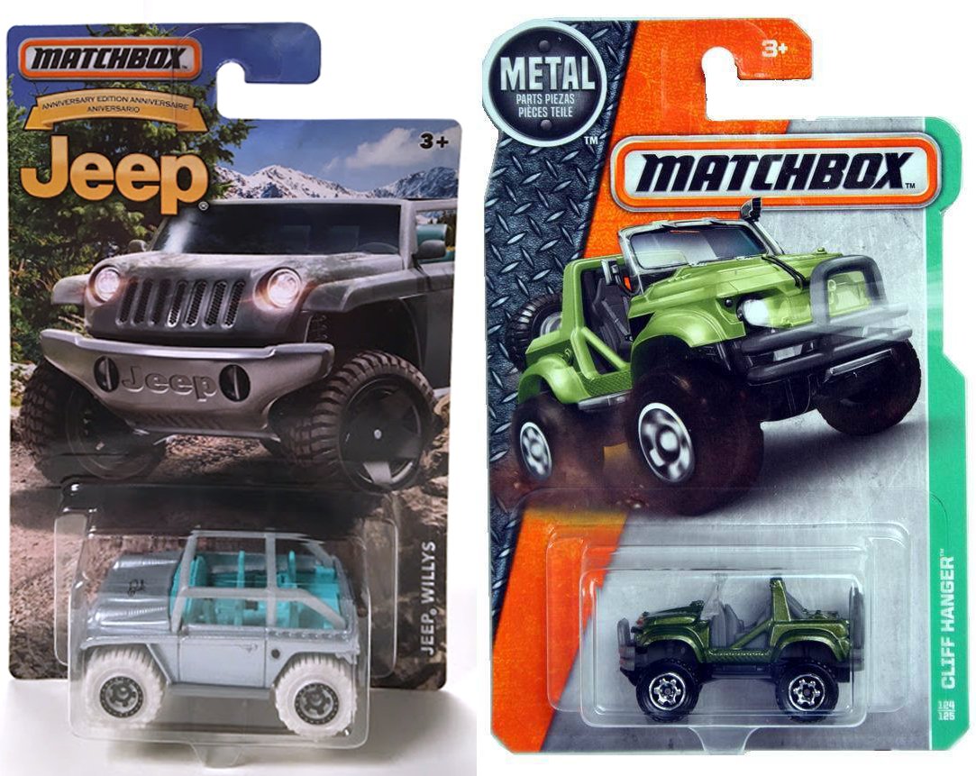 Matchbox Jeep 75th Anniversary Jeep Willys Concept & Jeep Cliffhanger