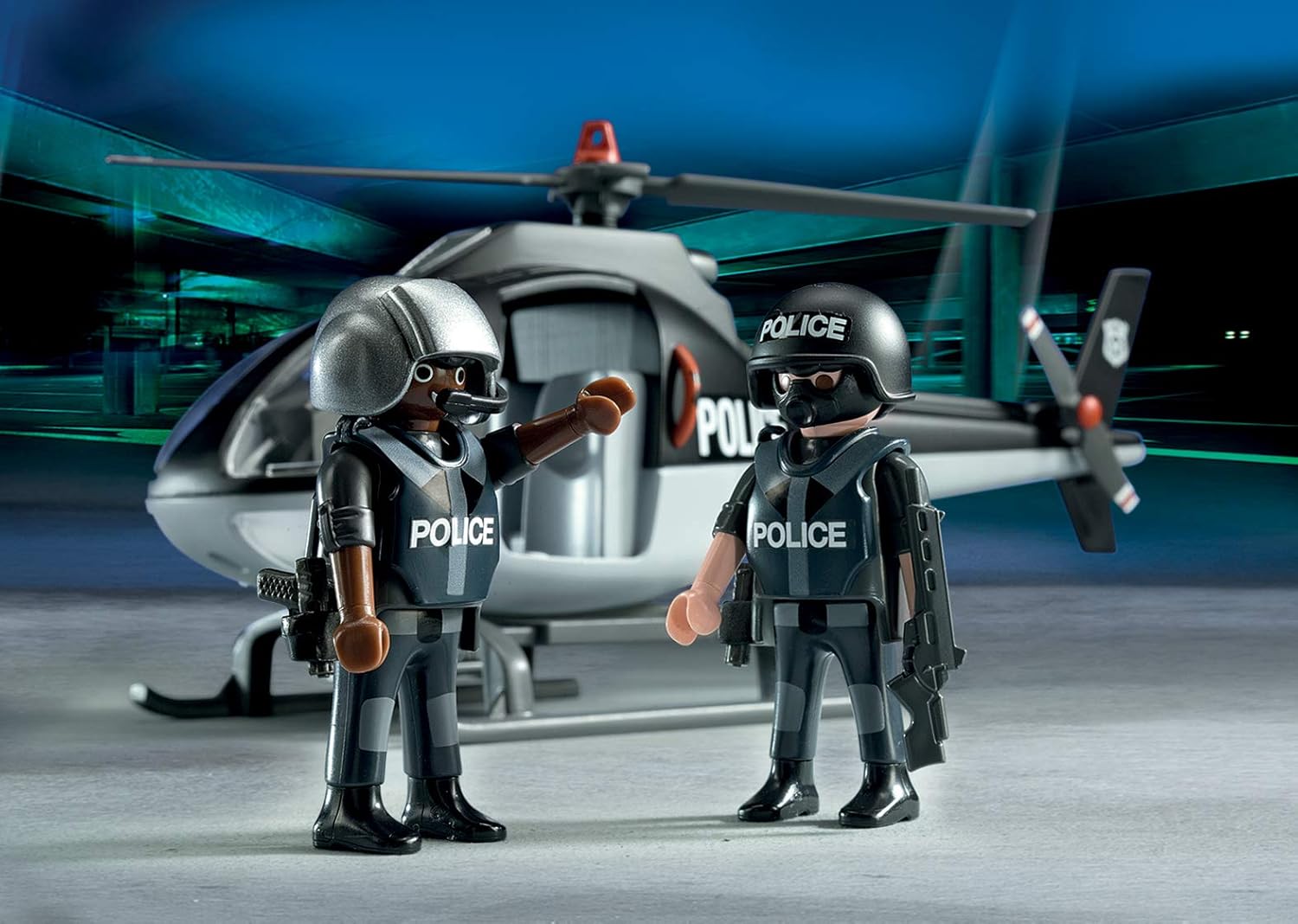 playmobil tactical unit helicopter
