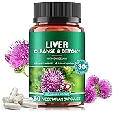 Liver Support Supplement, Liver Health, Liver Cleanse, Liver Support, Herbal Liver Support Supplement For Eliminates Waste and Cleansing, Vegan, Non-GMO, 60 Capsules