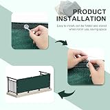HENG FENG Balcony Privacy Screen 1x4m Dark Green HDPE 95% UV Protection Fence view 2