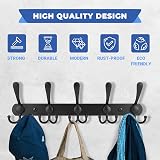 GlazieVault Wall Coat Hooks 2 Pack Stainless Steel Heavy Duty Rust Free view 5