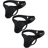 iKingsky Men's Stretch Thong Sexy Low Rise T-back Underwear for Men