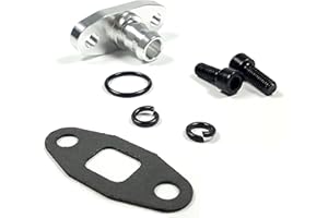 MKMDZ Turbo Oil Drain Return Flange Adapter Barb 5/8" For T3 T3/T4 T35 T60 GT37 GT40 GT42 GT45 GT47