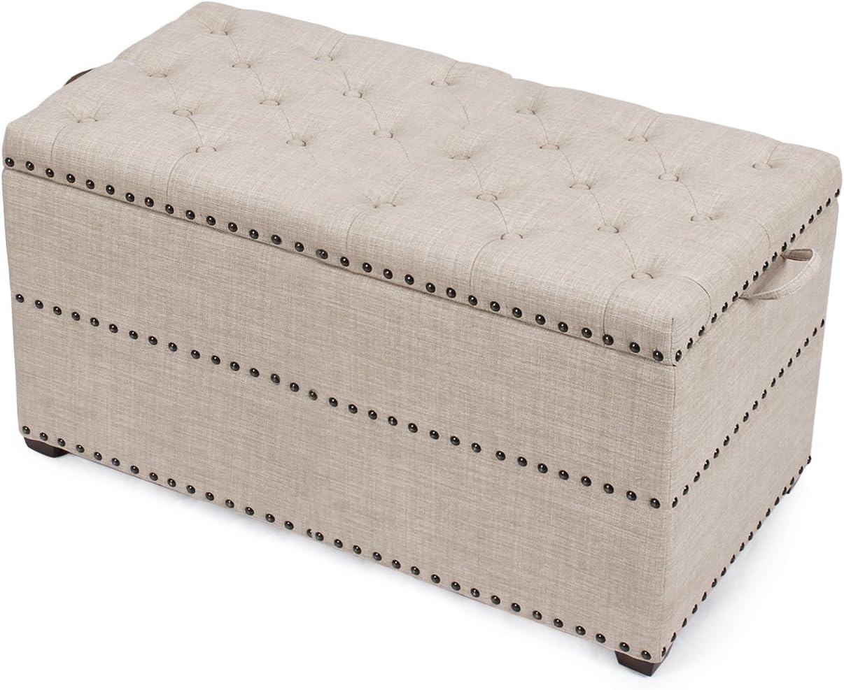 Best storage ottoman tufted nailhead