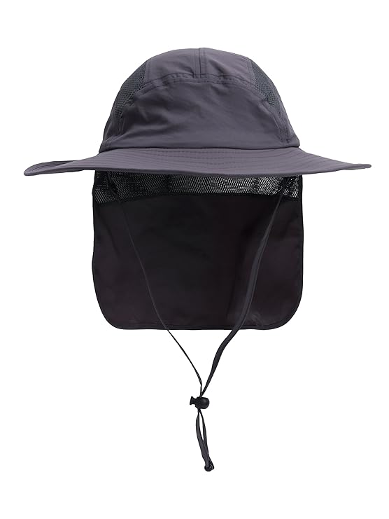 WANYING Unisex Sonnenhut 360° Breit Krempe mit Nackenschutz Outdoor UV Schutz 50+ Sommerhut für Strand, Angeln, Camping, Wand