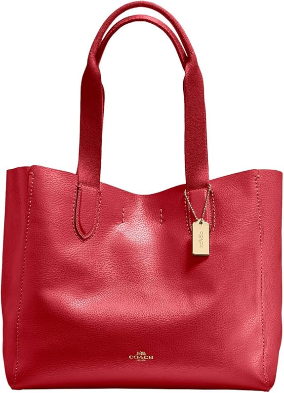 red coach tote