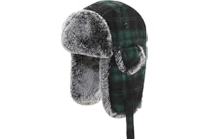 FUOITA Baby Toddler Trapper Hat Kids Adjustable Ushanka Waterproof Winter Aviator Hat for Boys 1T-8T