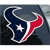 WinCraft NFL Houston Texans Perfect Cut Color Decal, 8" x 8", official team colors.
