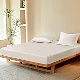 THXSILK Luxury Mulberry Silk Fitted Sheet Set 3 Pcs, Queen Silk Bed Sheet Set with 16" Deep Pockets, Soft & Cooling Sheets, 1 Fitted Sheet, 2 Pillowcases with Zipper Closure - White