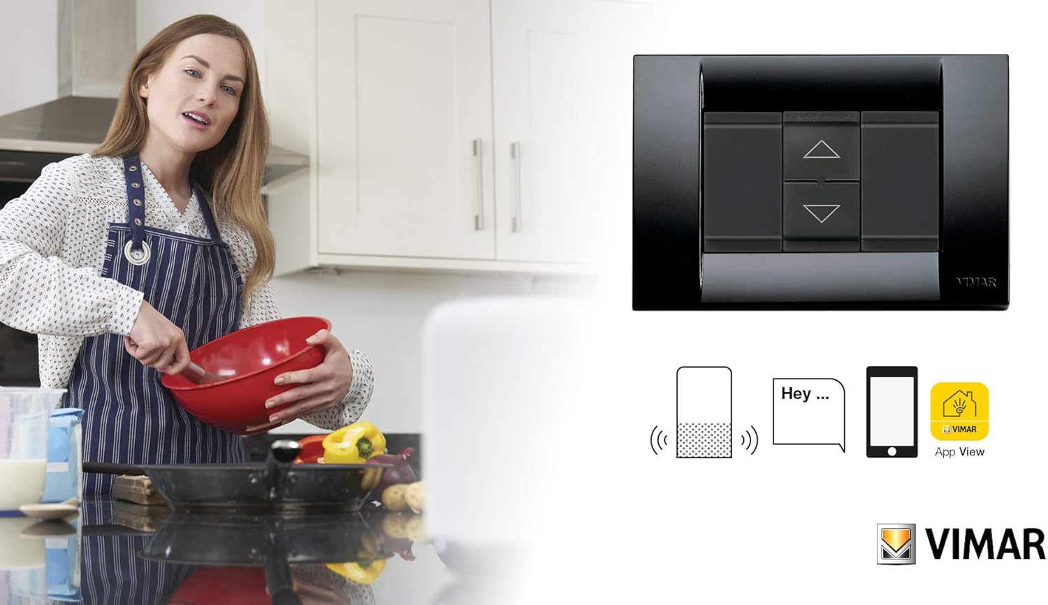 Vimar 16494 Idea View Wireless Connected Control with Relay Output, for Roller shutters with Adjustable slats Remote Control - Image 4
