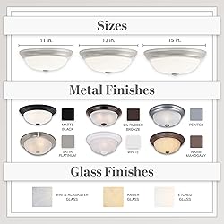 DESIGNERS FOUNTAIN 3-Light Flush Mount Ceiling
