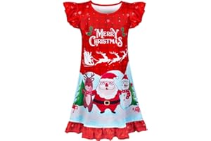 Fiodrimy Girls Nightgowns Unicorn Sleepwear Night Sleep Dress Pajamas Little Kids Toddler Soft Nightgown