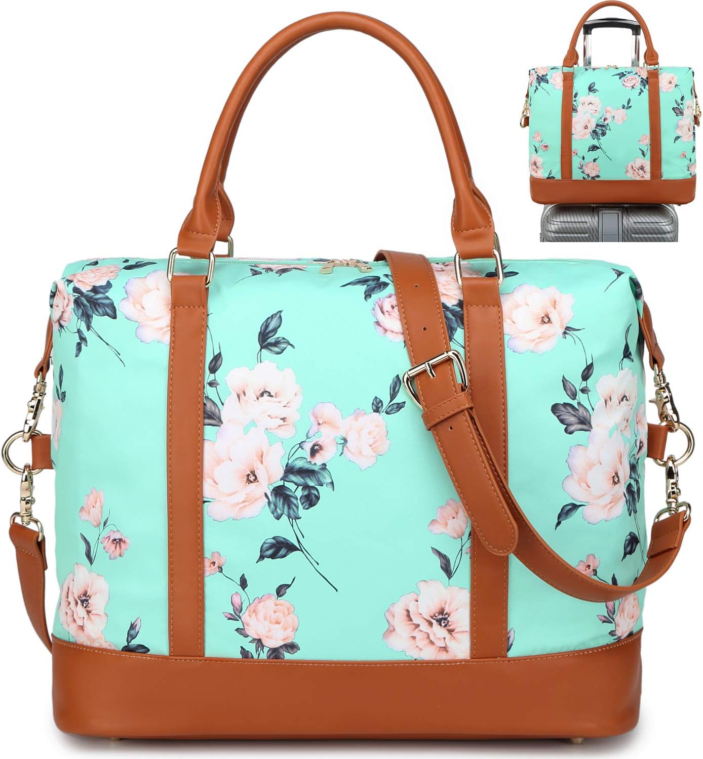 Sacs fourreTout Voyage pour Les Femmes Léger Bagage à Main dépaule fourreTout Sac de Voyage