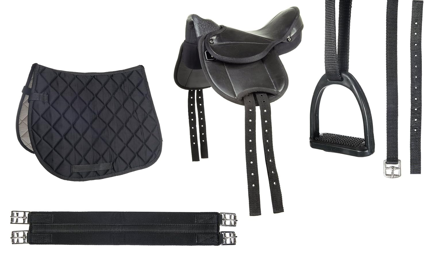 HKM Shetland Pony Saddle Kit Beginner, black Amazon.co.uk Pet Supplies