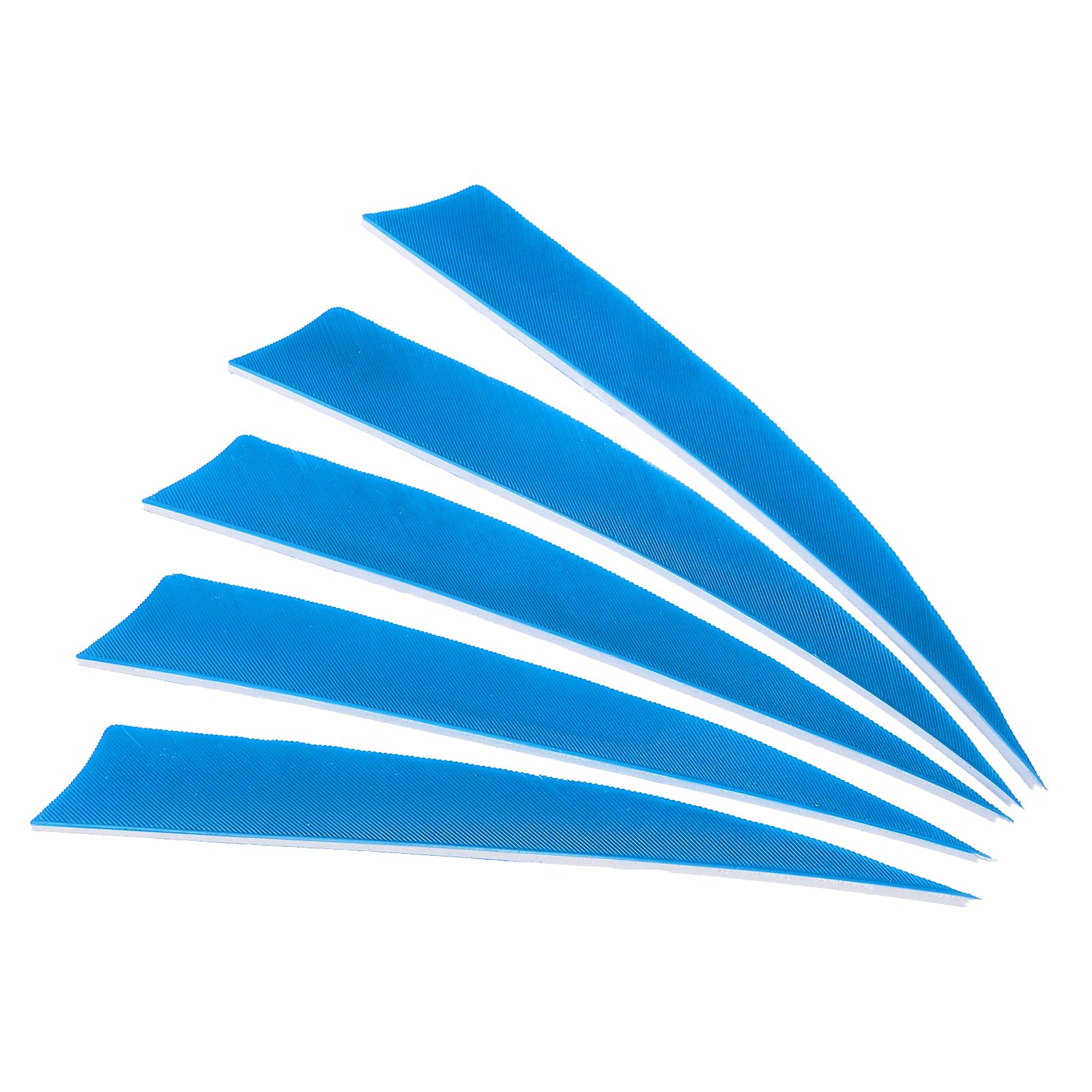 PATIKIL Arrows Vanes 50 Pack 5 Inch Arrow Turkey Feather Fletch Left Wing Fletching Blue for DIY Target Shooting