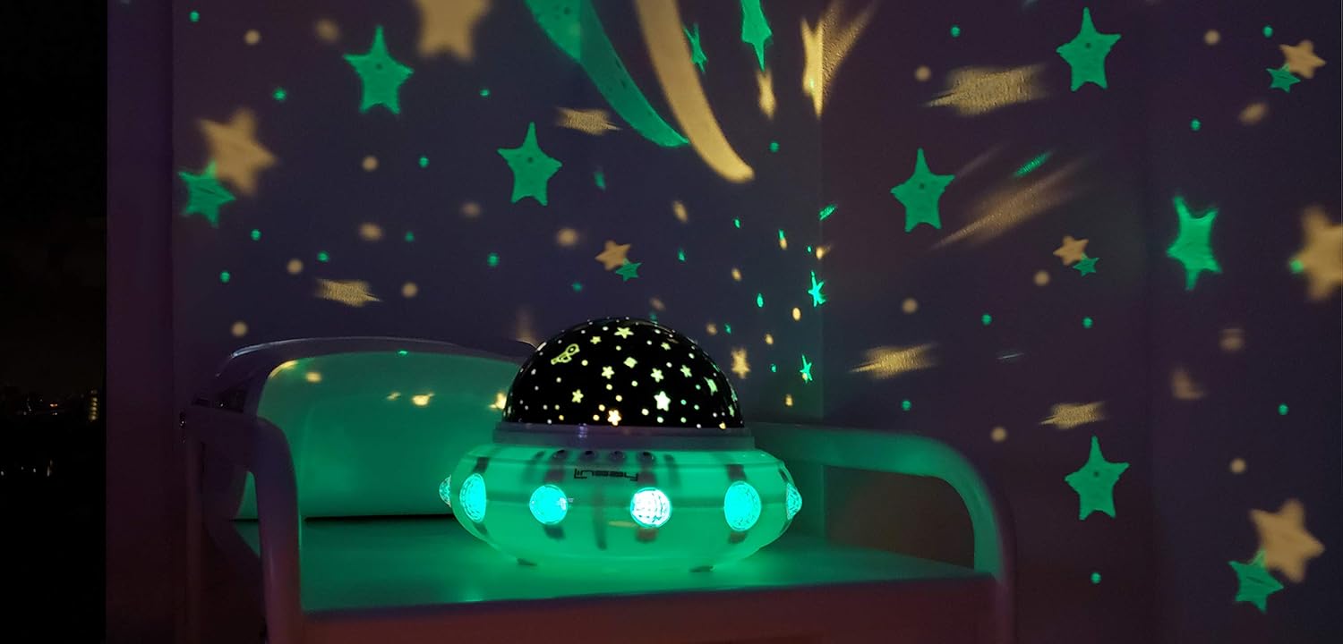 linsay kids smart led night light projector lamp