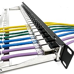 ETS 24-Port CAT6A FTP Shielded 1U Patch Panel