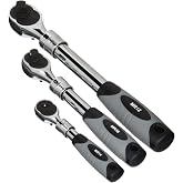 EZRED MR482 Extendable Ratchet Three Piece Set, Grey/Black
