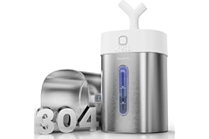 Feekaa Stainless Steel Humidifier Dishwasher Safe, 4L/1Gal Cool Mist Humidifiers for Bedroom, Easy Clean Humidifier Large Roo