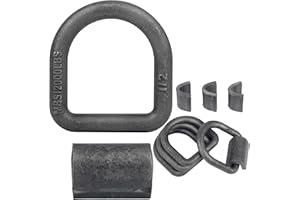 1/2" Weld-On Forged D Rings, Heavy Duty 12,000 lbs Break Strength, Rust-Preventive Oil Finish – Trailer, Truck, RV, ATV, Farm