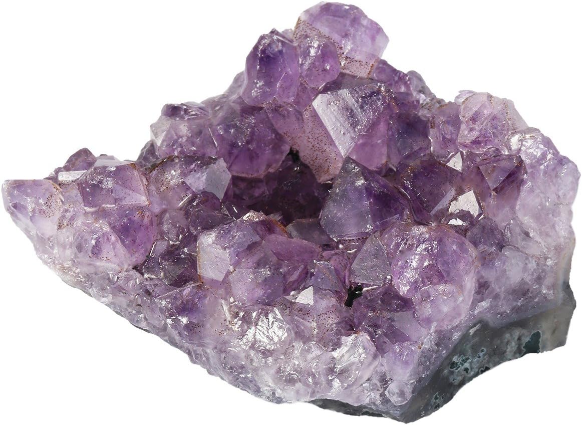 mookaitedecor Natural Amethyst Healing Crystal Cluster,Reiki Gemstone Specimen Figurine Home Decor(Approx 40-100g)