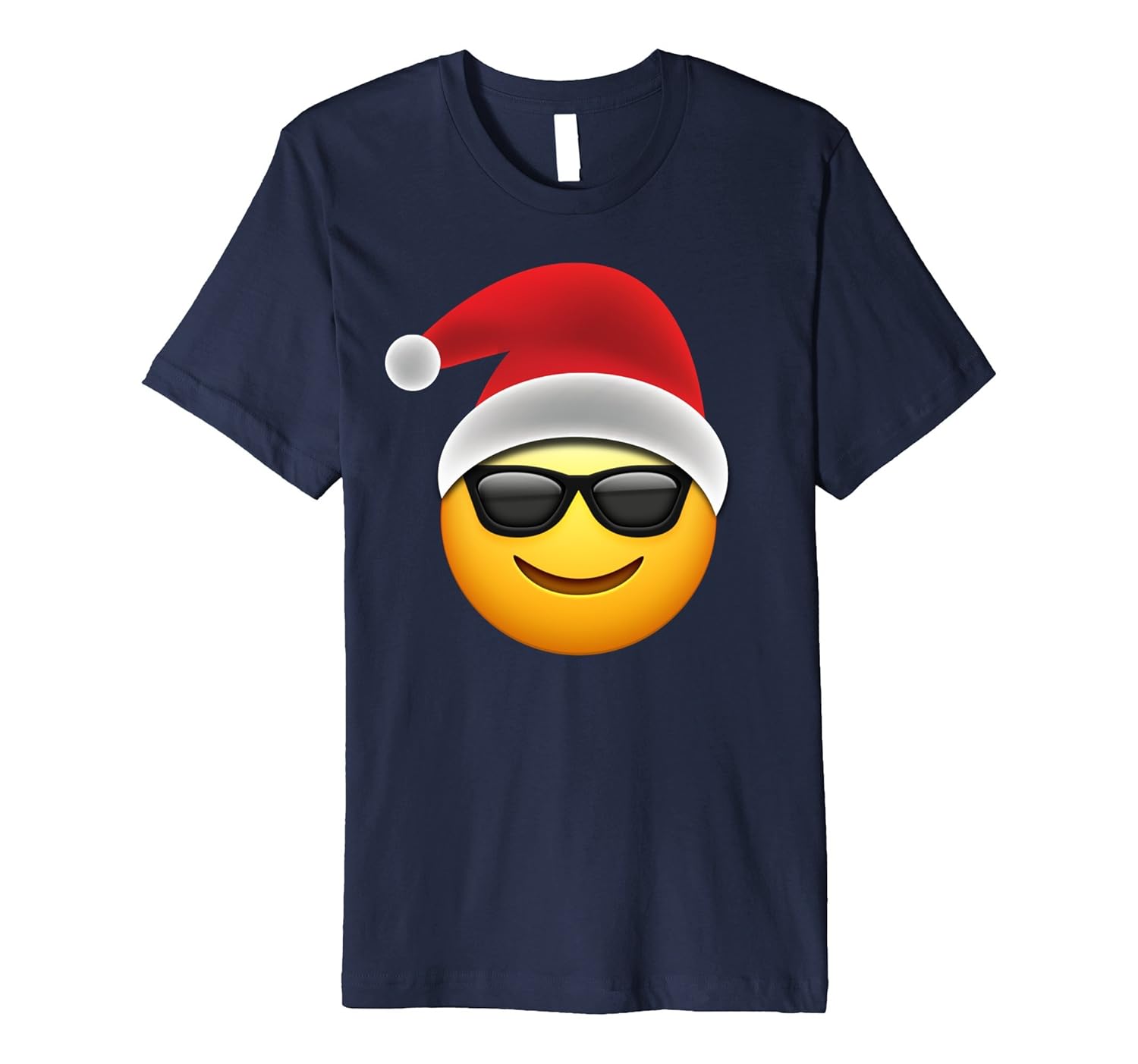 Cool Sunglasses Emoji Face Costume T-Shirt for Christmas-Rose