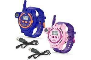 GANTAN Rechargeable Walkie Talkie for Kids Two-Way Radio Walky Talky with Flashlight Children Outdoor Game Interphone Toy Game and Gifts for Boy and Girl Age 3 to 13 Years Old