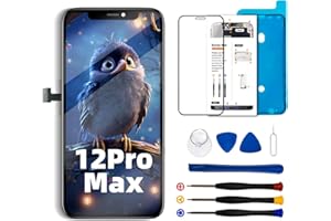 SIMDOG for iPhone 12 Pro Max Screen Replacement Kit 6.7 inch, Full HD LCD Display 3D Touch Screen Digitizer Full Assembly + Repair Tools,Compatibility A2342, A2412, A2411, A2410