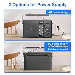 LEOTEC Portable AM FM Radio with Best