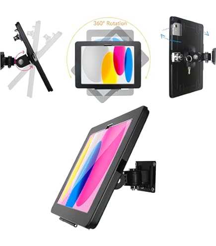 9.7''iPad (6th,5th,Gen.,Air 1&2,Pro)壁掛け Amazon.com: WeSTRUGGLE On Wall Mount Bracket for iPad 9.7