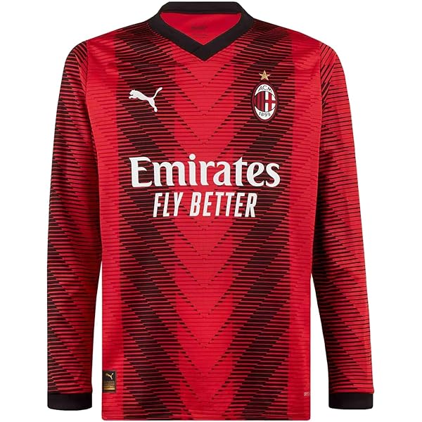 AC Milan 23-24 タグ付き Amazon.com: PUMA Men's AC Milan Home Jersey 23/24 (as1