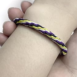LAMIBEE Non-Binary Pride Bracelet, LGBTQ Enby Pride
