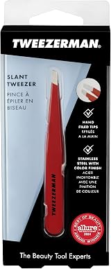 Tweezerman Signature Red Slant Tweezer Professional Stainless Steel Precision view 5