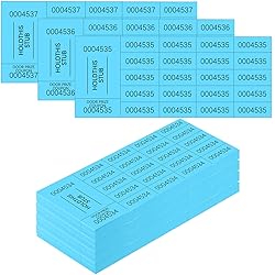 Kosiz 504 Sheets 20 Bid Raffle Ticket with
