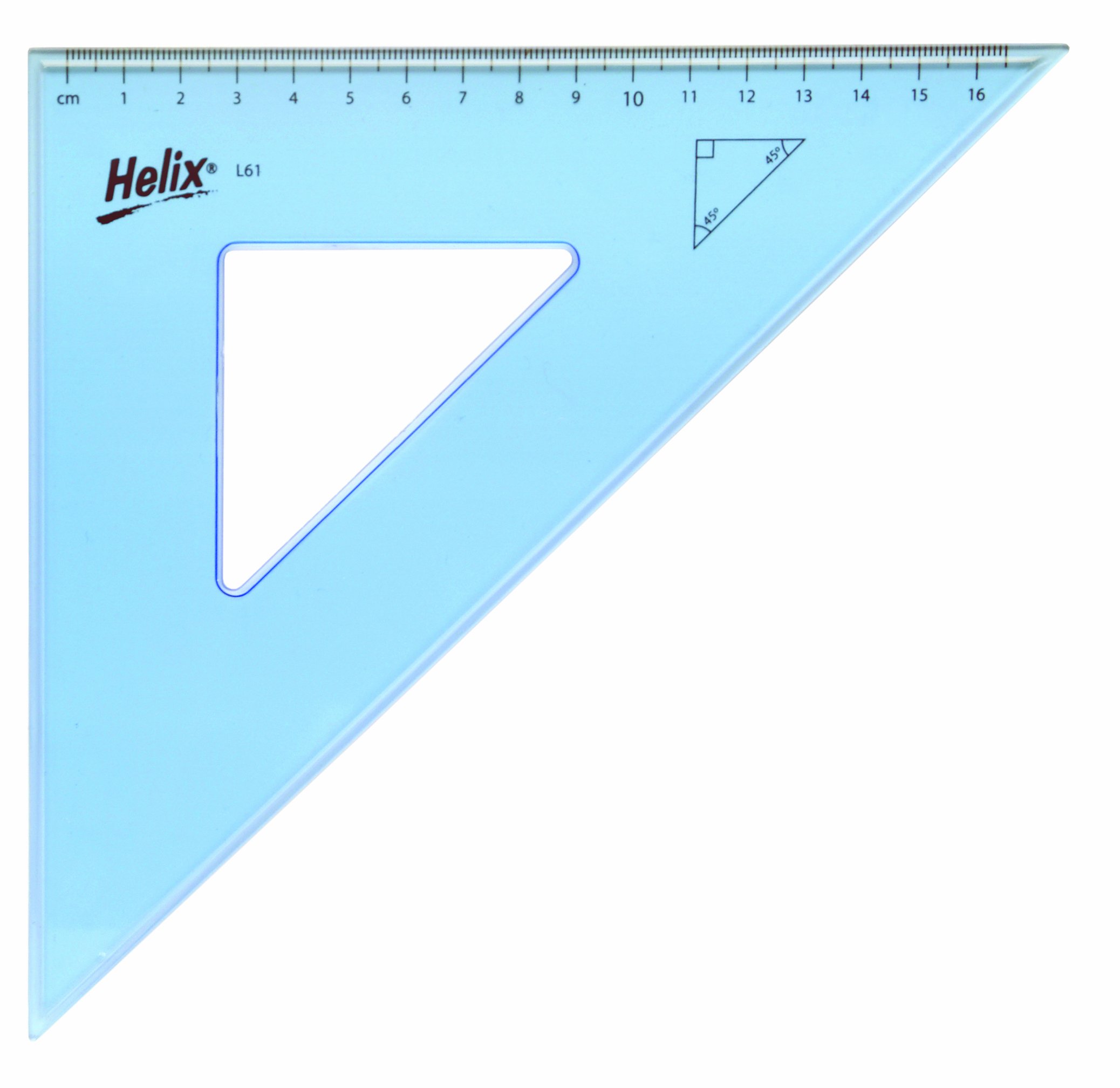 Helix L61040 26cm 45 Degree Set Square